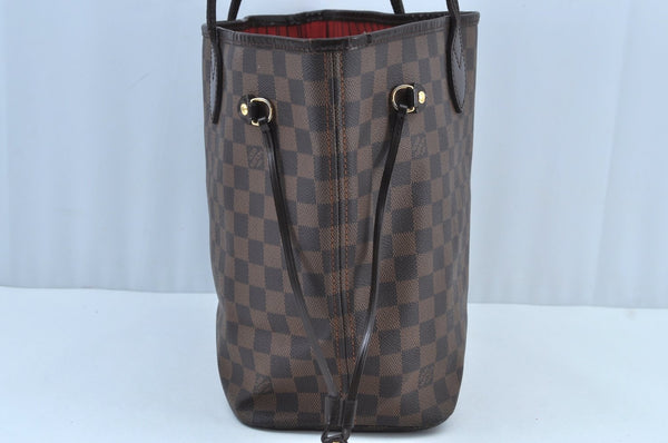 Authentic Louis Vuitton Damier Neverfull MM Shoulder Tote Bag N51105 LV K9114