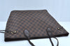 Authentic Louis Vuitton Damier Neverfull MM Shoulder Tote Bag N51105 LV K9114