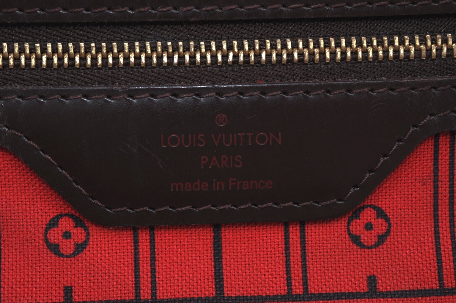 Authentic Louis Vuitton Damier Neverfull MM Shoulder Tote Bag N51105 LV K9114