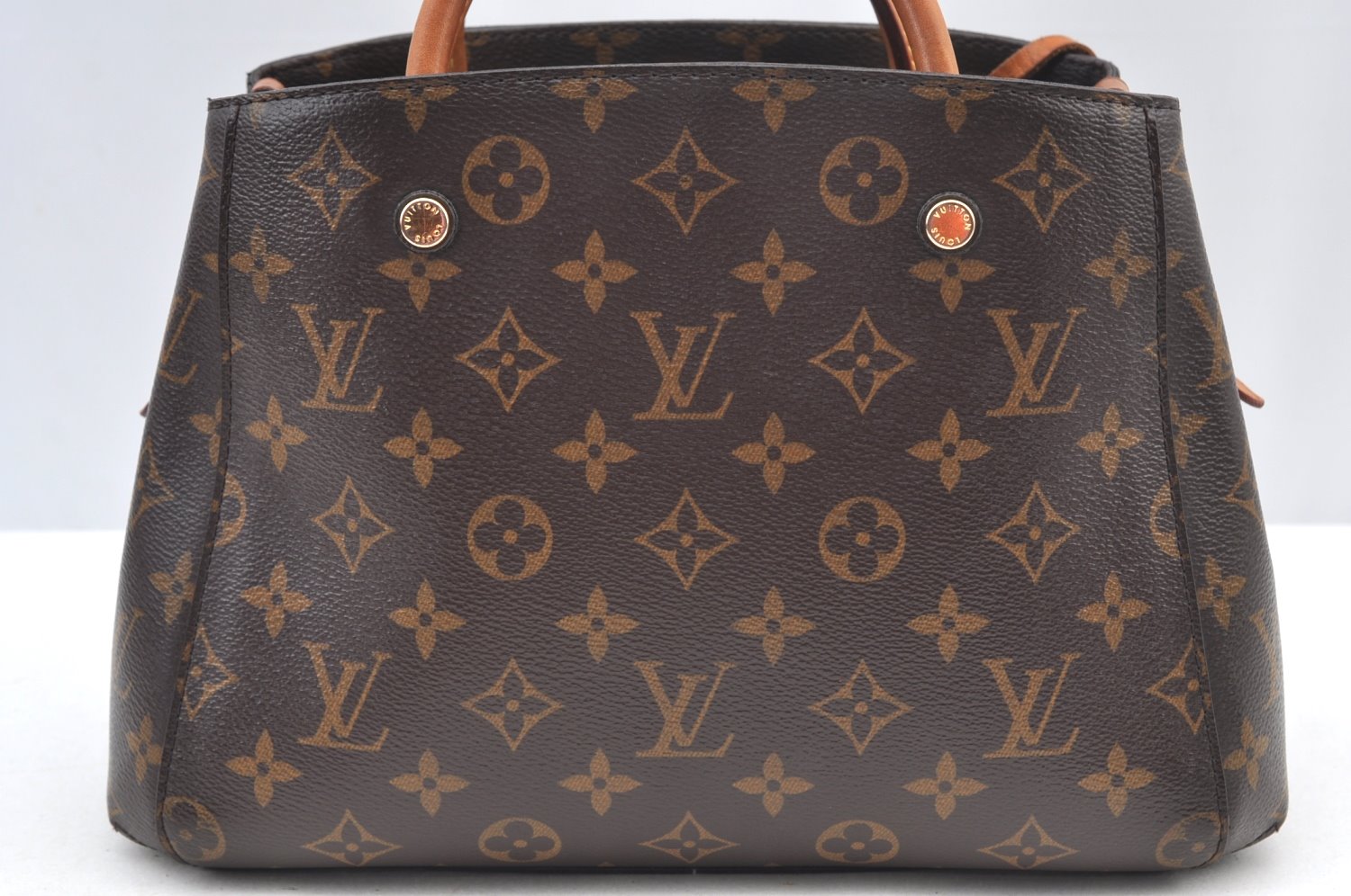 Authentic Louis Vuitton Monogram Montaigne GM 2Way Hand Bag M41055 LV K9115