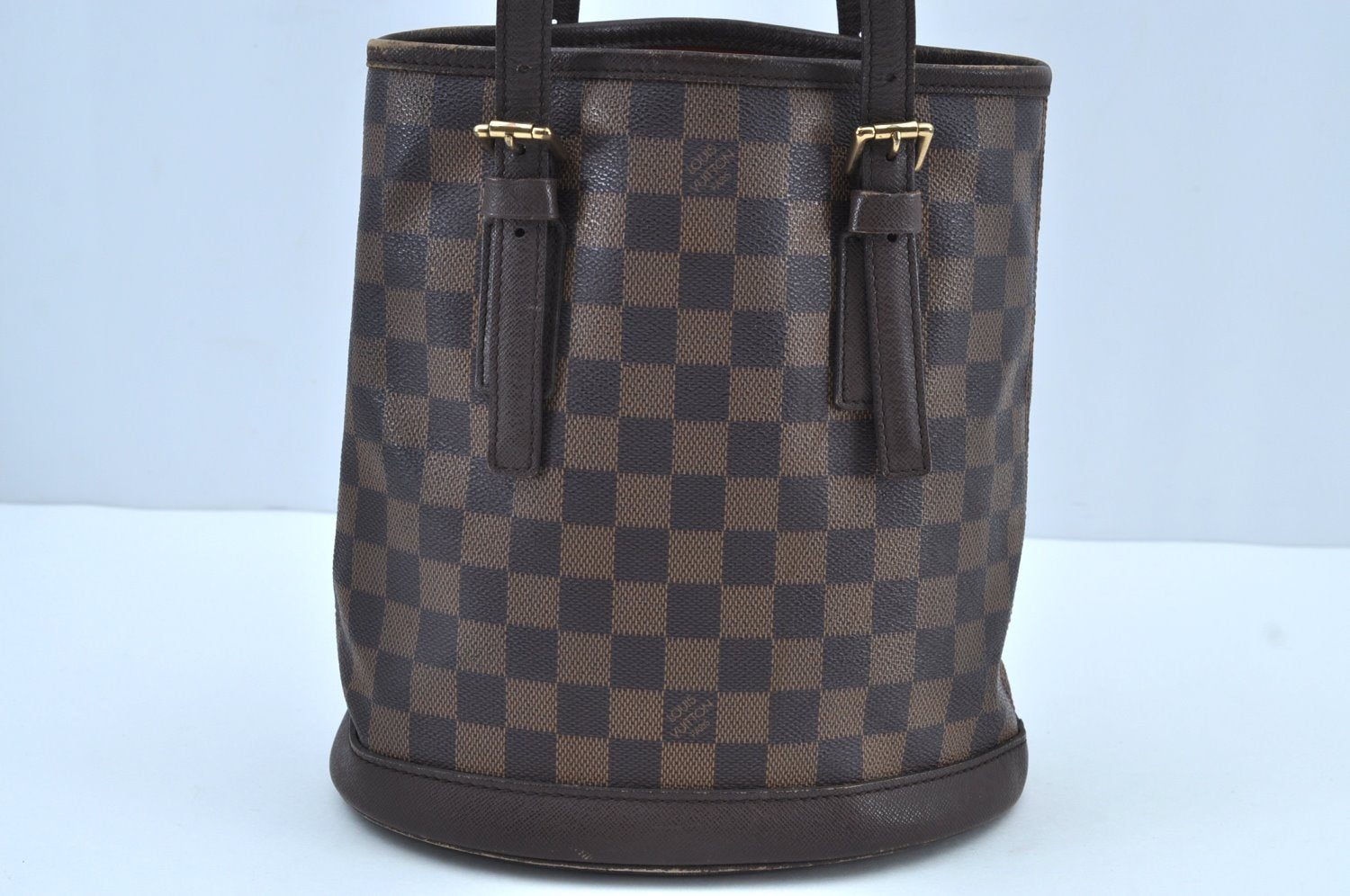 Authentic Louis Vuitton Damier Marais Bucket Shoulder Tote Bag N42240 LV K9121