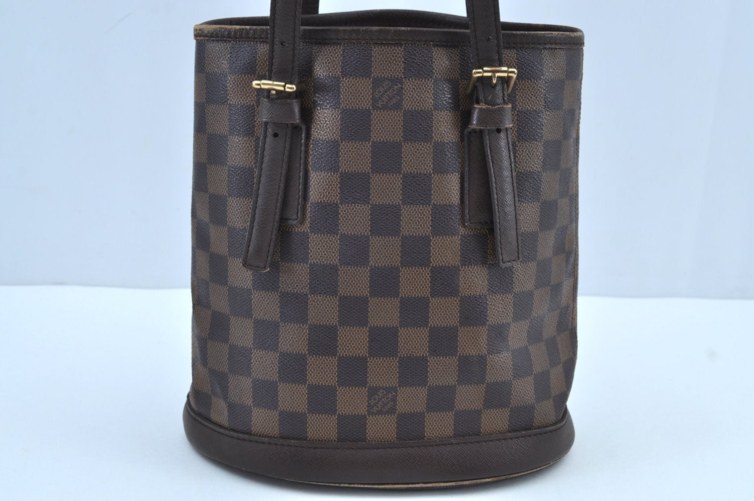 Authentic Louis Vuitton Damier Marais Bucket Shoulder Tote Bag N42240 LV K9121