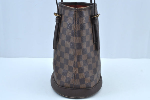 Authentic Louis Vuitton Damier Marais Bucket Shoulder Tote Bag N42240 LV K9121