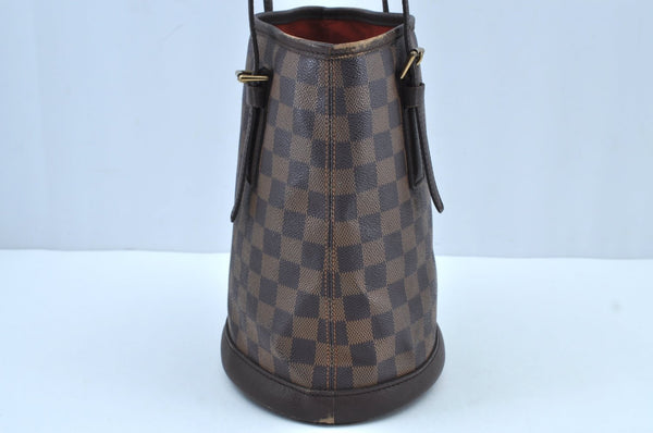 Authentic Louis Vuitton Damier Marais Bucket Shoulder Tote Bag N42240 LV K9121