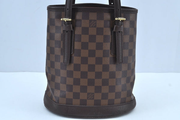 Authentic Louis Vuitton Damier Marais Bucket Shoulder Tote Bag N42240 LV K9123