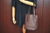 Authentic Louis Vuitton Damier Marais Bucket Shoulder Tote Bag N42240 LV K9123