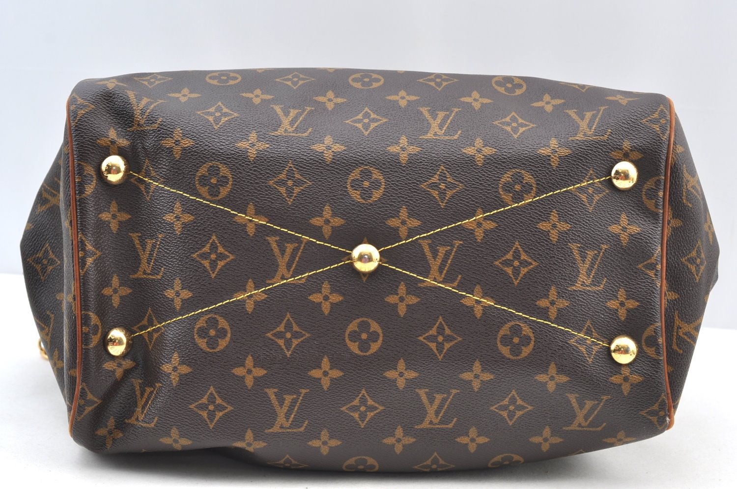 Authentic Louis Vuitton Monogram Tivoli GM Hand Tote Bag M40144 LV K9124