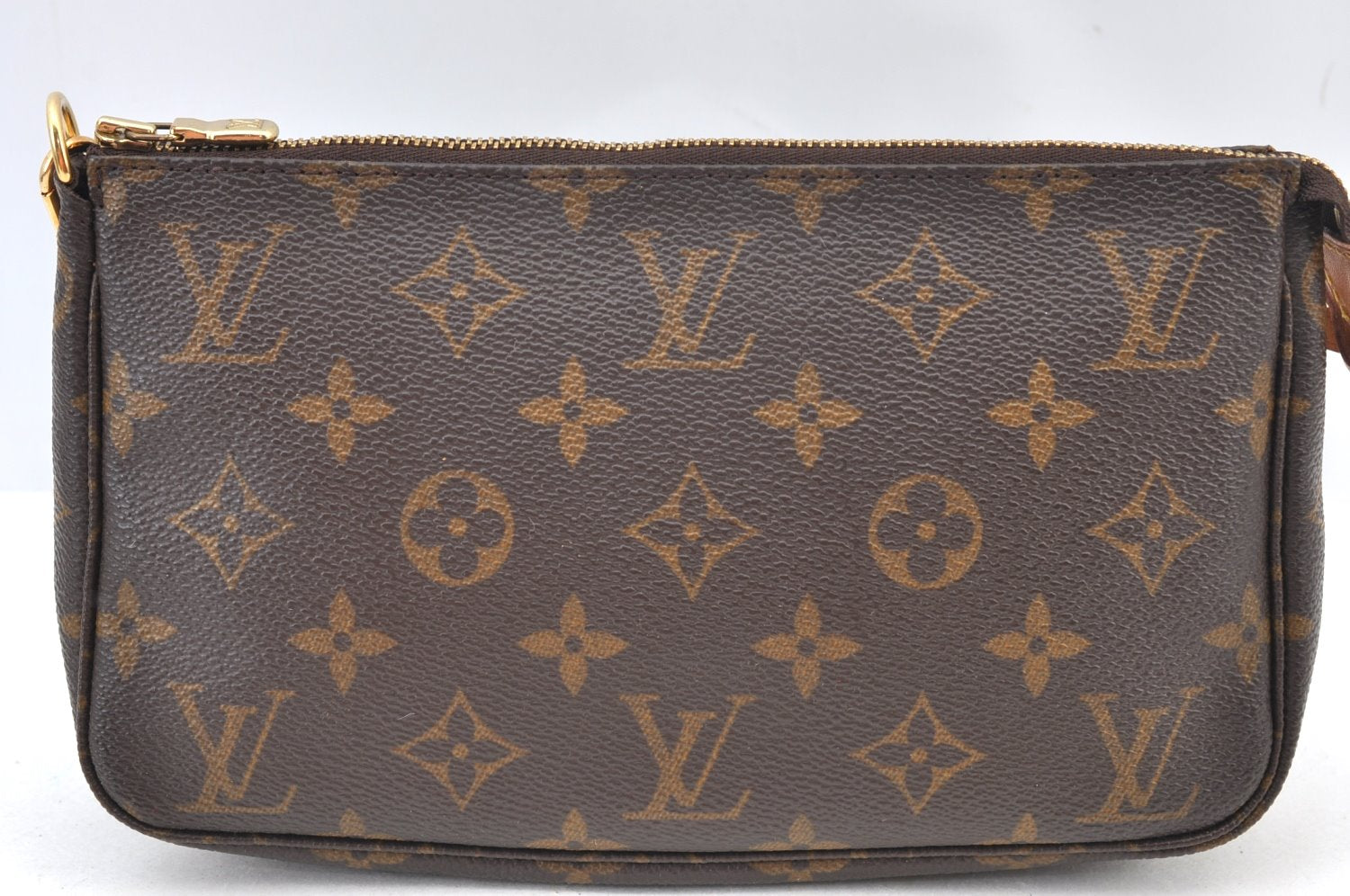 Authentic Louis Vuitton Monogram Pochette Accessoires Pouch M51980 LV K9129