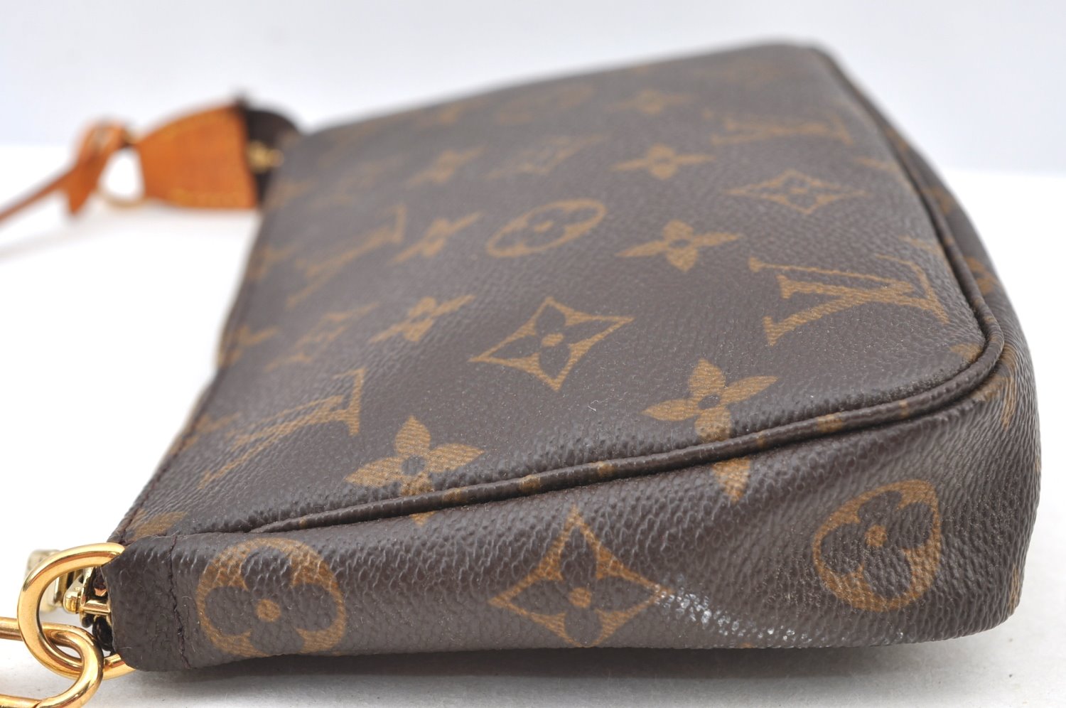 Authentic Louis Vuitton Monogram Pochette Accessoires Pouch M51980 LV K9129