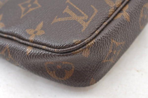 Authentic Louis Vuitton Monogram Pochette Accessoires Pouch M51980 LV K9129