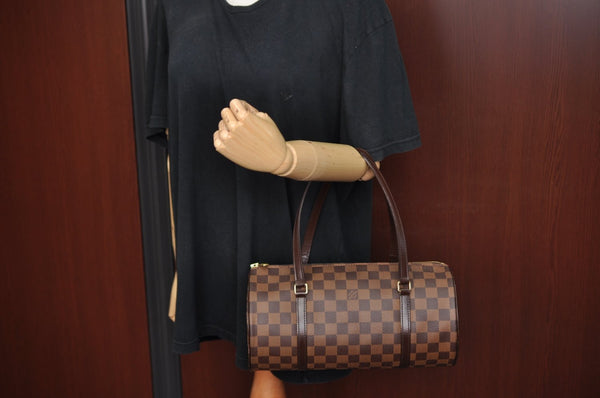 Authentic Louis Vuitton Damier Papillon 30 Hand Bag Purse N51303 LV K9131