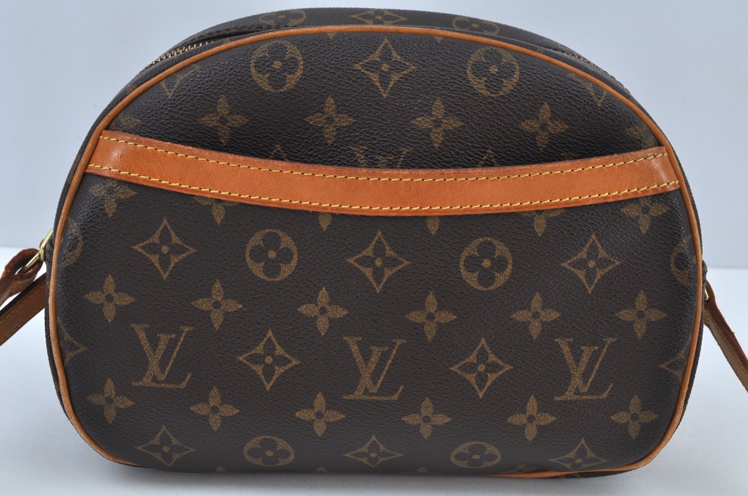 Authentic Louis Vuitton Monogram Blois Shoulder Cross Body Bag M51221 LV K9134