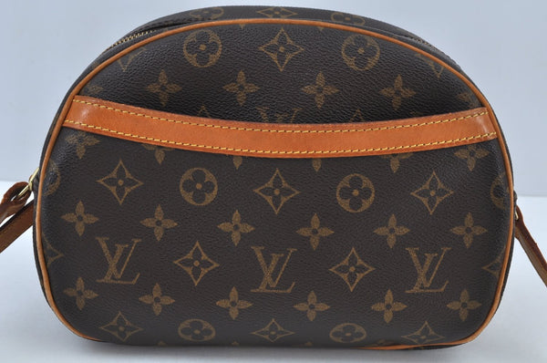 Authentic Louis Vuitton Monogram Blois Shoulder Cross Body Bag M51221 LV K9134