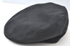 Authentic GUCCI Web Sherry Line Hunting Cap Canvas Leather Size S Black K9142