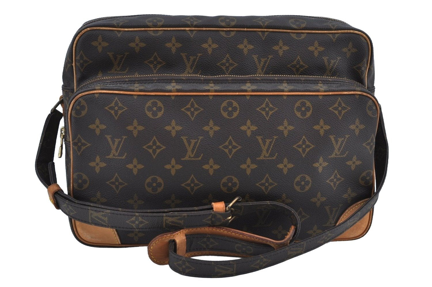 Authentic Louis Vuitton Monogram Nile 34 Shoulder Cross Body Bag M45242 LV K9143