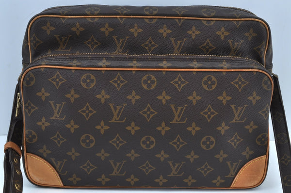 Authentic Louis Vuitton Monogram Nile 34 Shoulder Cross Body Bag M45242 LV K9143