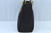 Authentic Christian Dior Lady Dior Cannage Nylon 2Way Hand Bag Black CD K9145