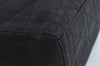 Authentic Christian Dior Lady Dior Cannage Nylon 2Way Hand Bag Black CD K9145