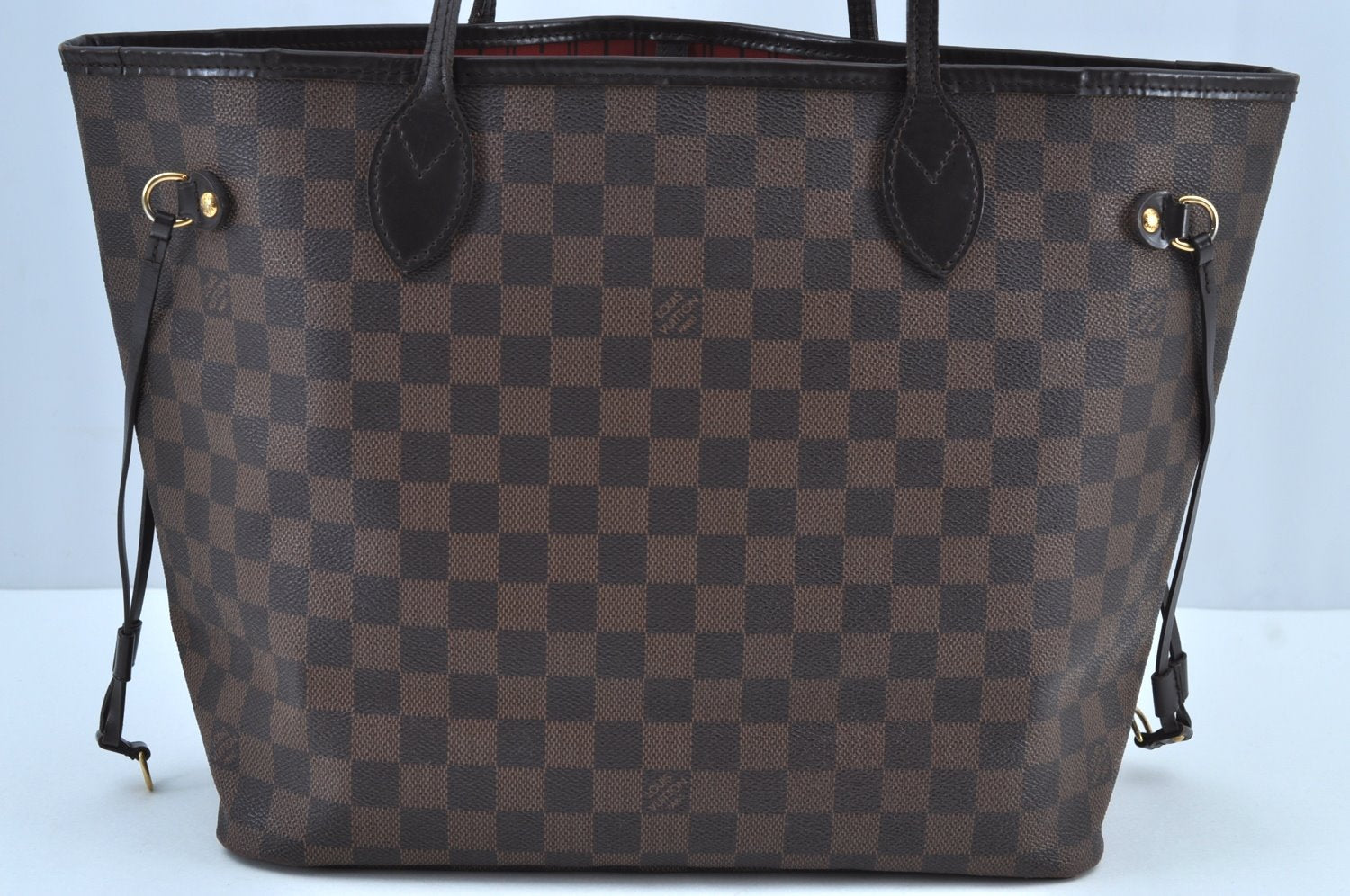 Authentic Louis Vuitton Damier Neverfull MM Shoulder Tote Bag N51105 LV K9146