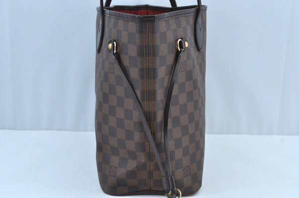 Authentic Louis Vuitton Damier Neverfull MM Shoulder Tote Bag N51105 LV K9146