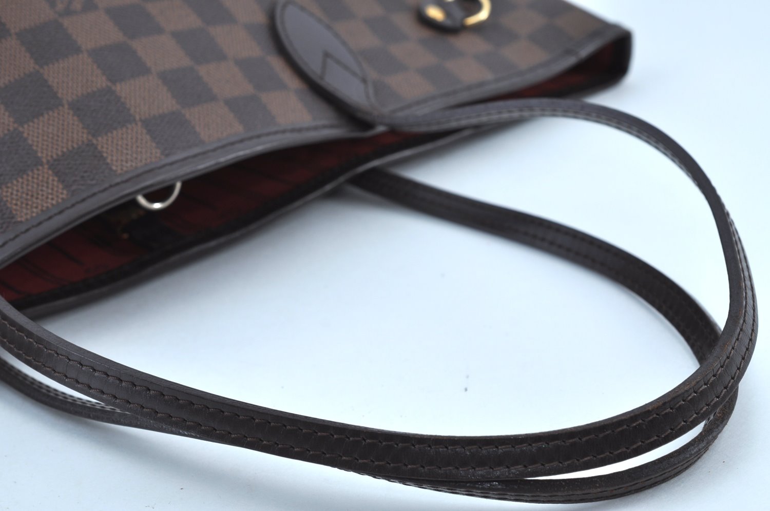 Authentic Louis Vuitton Damier Neverfull MM Shoulder Tote Bag N51105 LV K9146