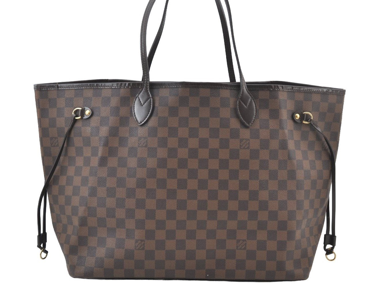 Authentic Louis Vuitton Damier Neverfull GM Shoulder Tote Bag N51106 LV K9153