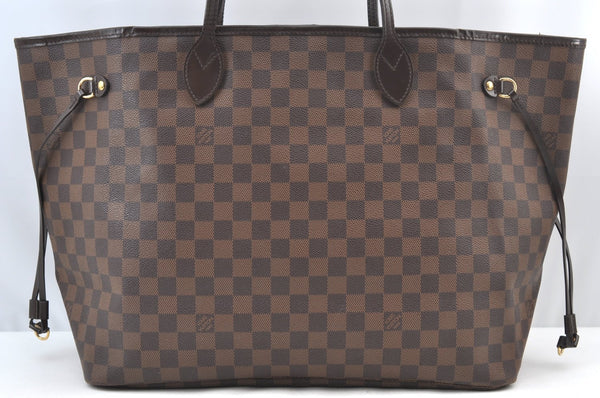 Authentic Louis Vuitton Damier Neverfull GM Shoulder Tote Bag N51106 LV K9153