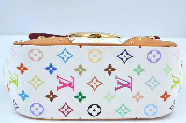 Auth Louis Vuitton Monogram Multicolor Marilyn Shoulder Bag M40127 White K9155