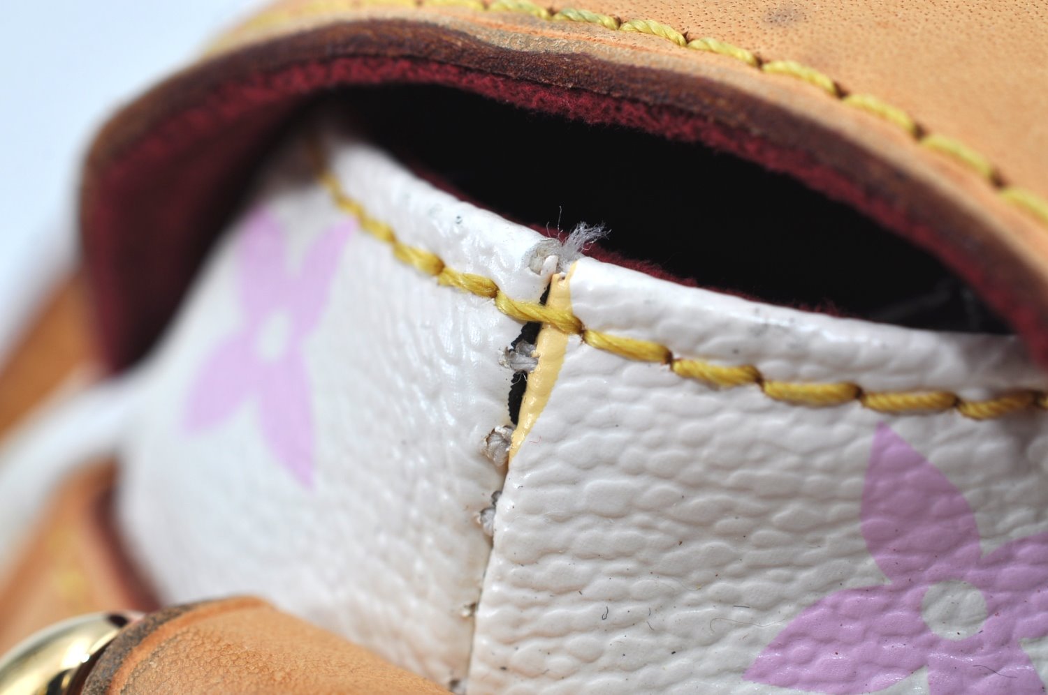 Auth Louis Vuitton Monogram Multicolor Marilyn Shoulder Bag M40127 White K9155