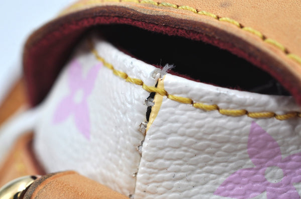 Auth Louis Vuitton Monogram Multicolor Marilyn Shoulder Bag M40127 White K9155