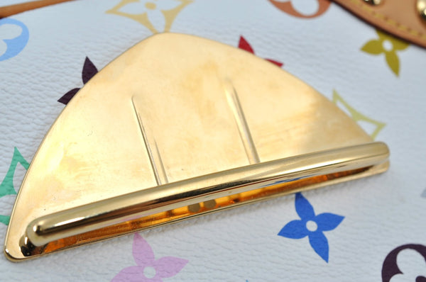 Auth Louis Vuitton Monogram Multicolor Marilyn Shoulder Bag M40127 White K9155