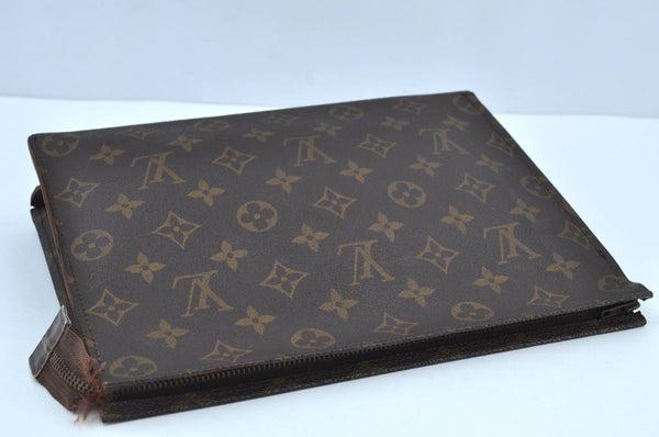 Auth Louis Vuitton Monogram Poche Toilette 26 Cosmetics Pouch Old Model LV K9160