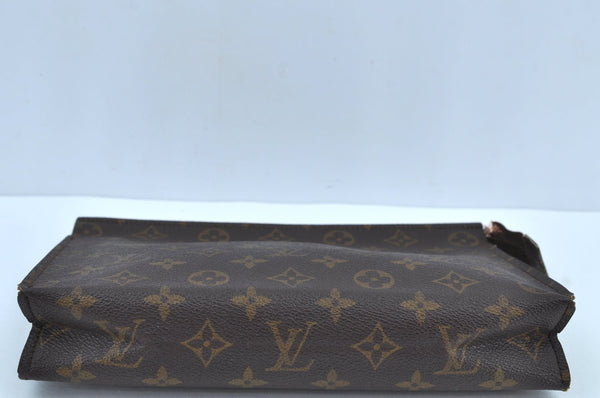 Auth Louis Vuitton Monogram Poche Toilette 26 Cosmetics Pouch Old Model LV K9160