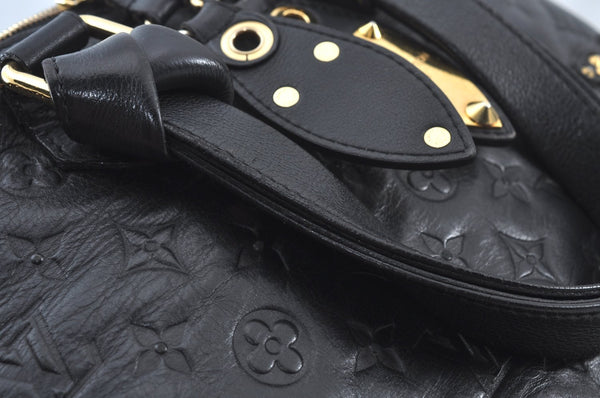 Authentic Louis Vuitton Monogram Double Jeu Neo Alma Hand Bag M40286 Black K9161