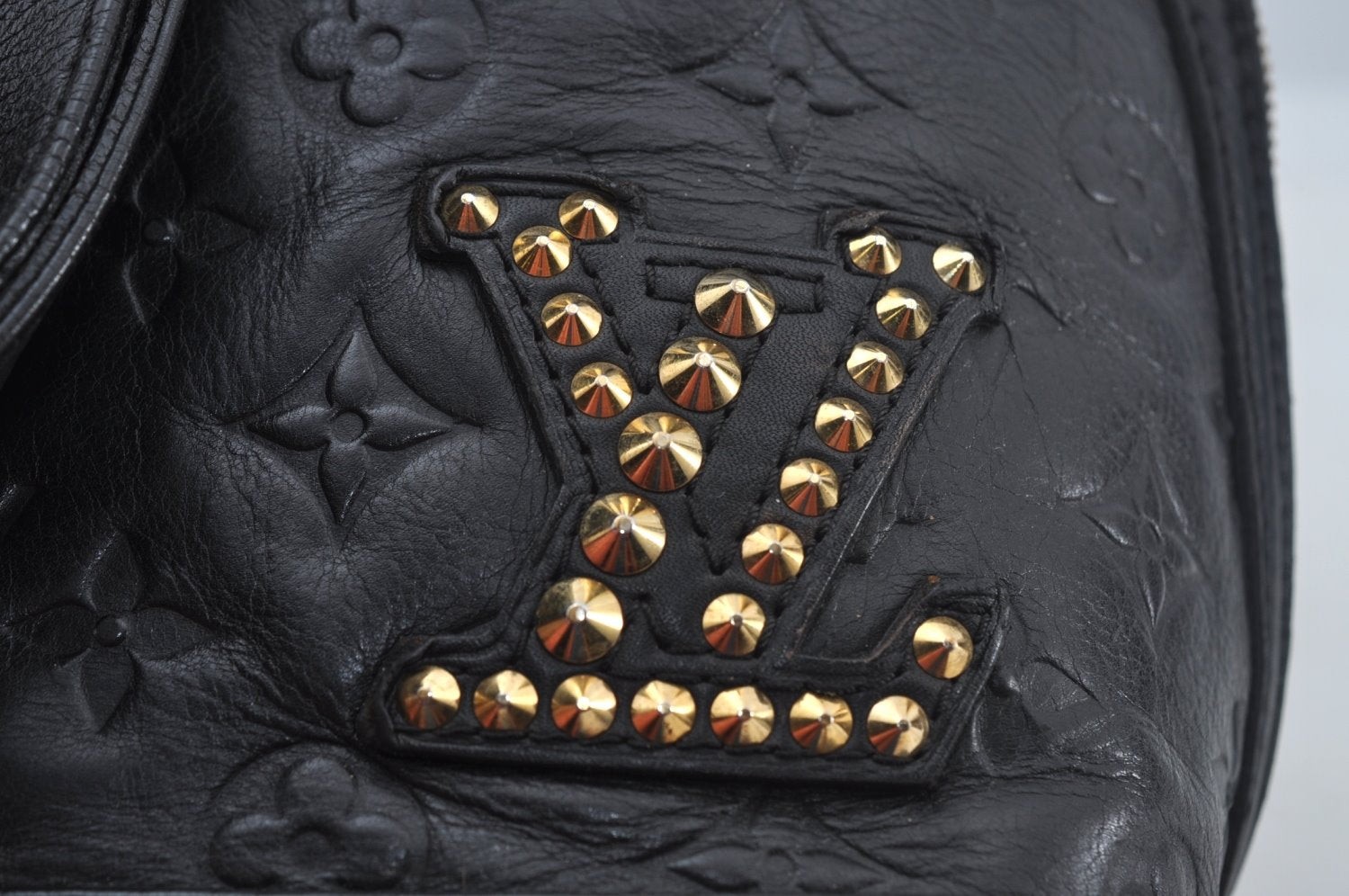 Authentic Louis Vuitton Monogram Double Jeu Neo Alma Hand Bag M40286 Black K9161