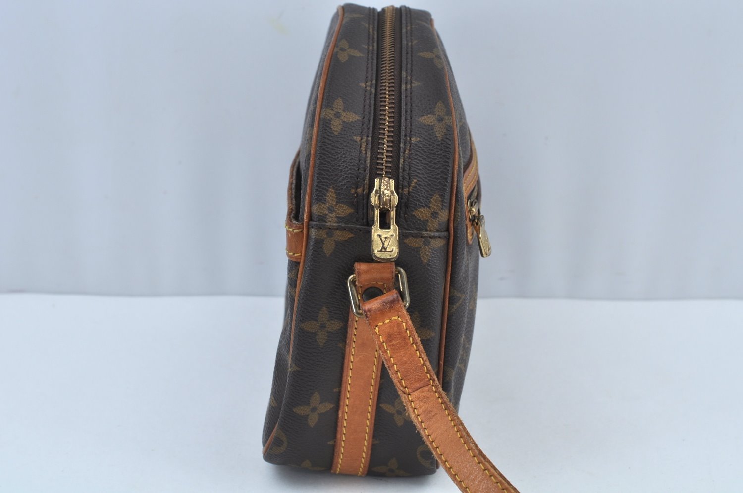 Authentic Louis Vuitton Monogram Senlis Shoulder Cross Bag M51222 Junk K9165