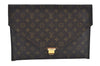 Authentic Louis Vuitton Monogram Poche Plate Documents Case M53522 LV K9167