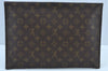 Authentic Louis Vuitton Monogram Poche Plate Documents Case M53522 LV K9167