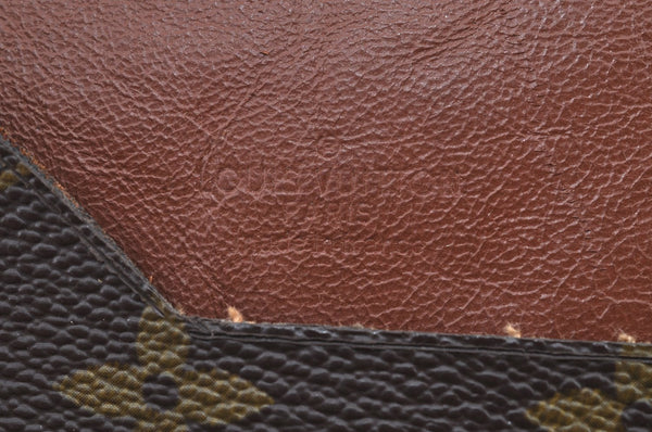 Authentic Louis Vuitton Monogram Poche Plate Documents Case M53522 LV K9167