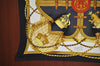 Authentic HERMES Pleats Scarf "GRANDE TENUE" Silk Black K9175