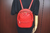 Authentic Louis Vuitton Monogram Empreinte Sorbonne Backpack Red M44015 LV K9176