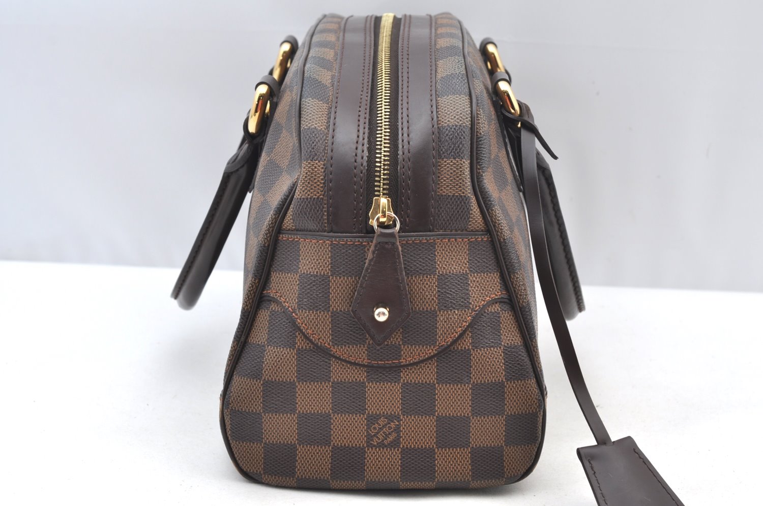 Authentic Louis Vuitton Damier Duomo Hand Boston Bag Purse N60008 LV K9190