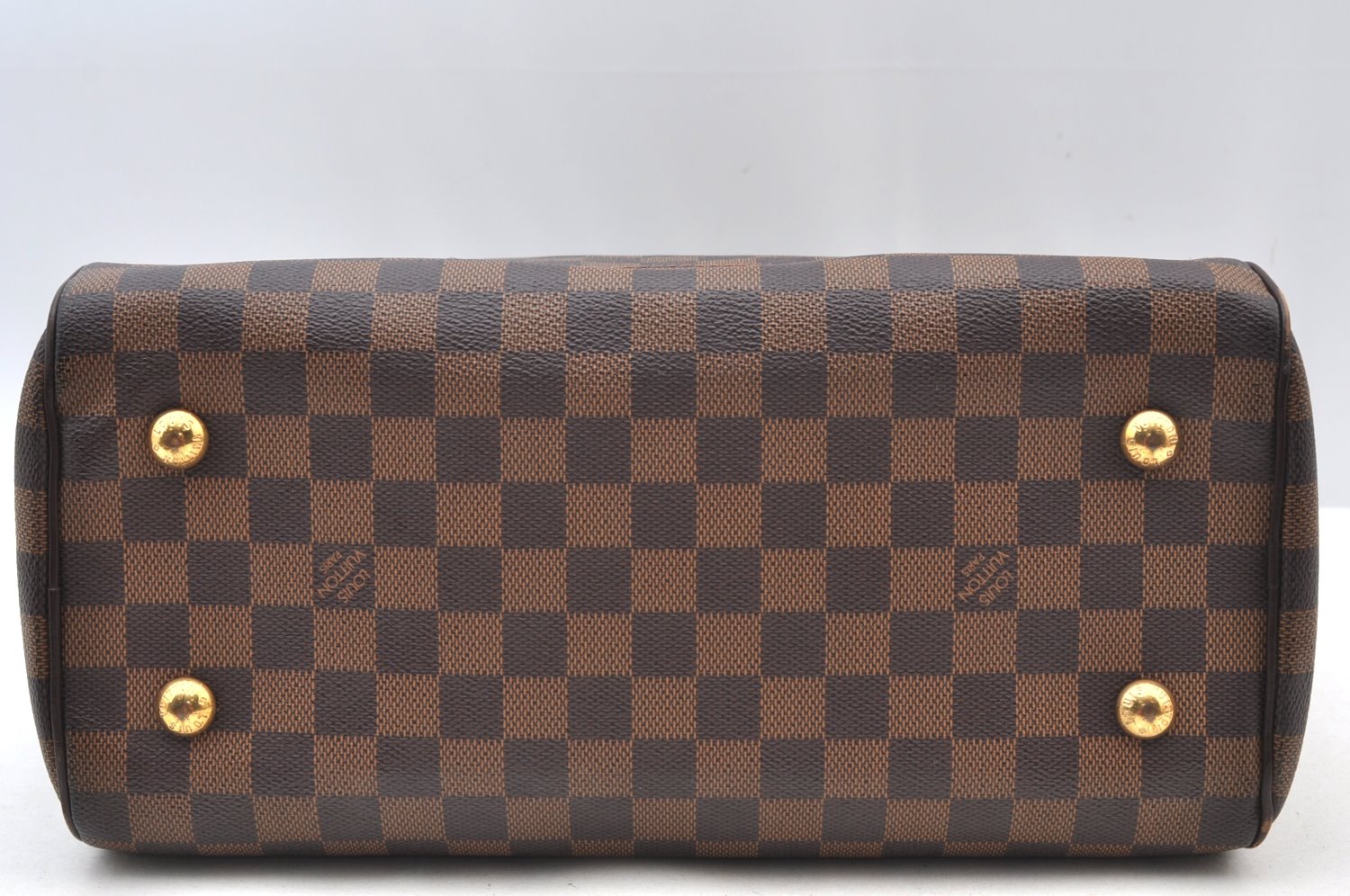 Authentic Louis Vuitton Damier Duomo Hand Boston Bag Purse N60008 LV K9190