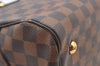 Authentic Louis Vuitton Damier Duomo Hand Boston Bag Purse N60008 LV K9190