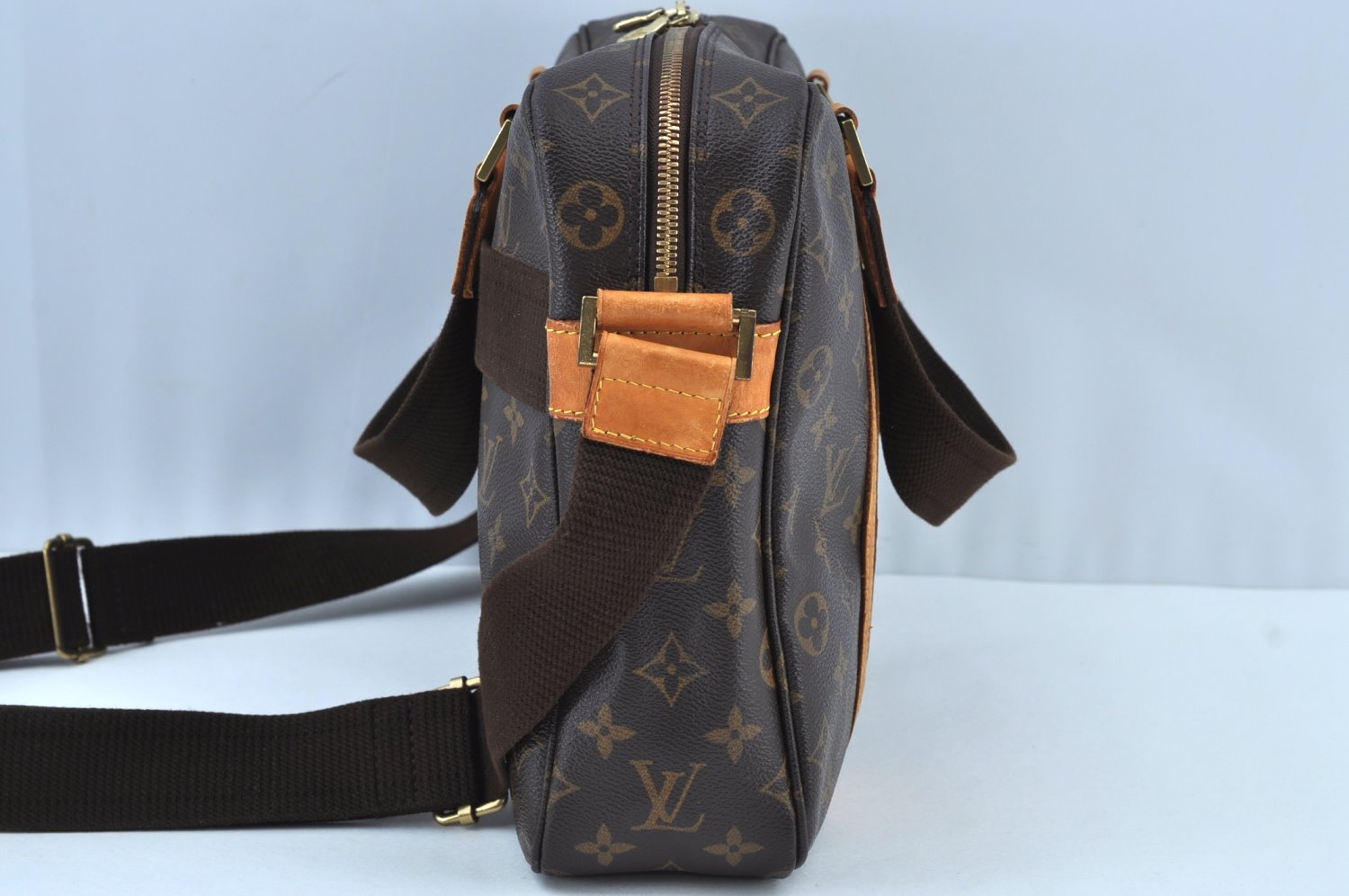 Authentic Louis Vuitton Monogram Sac Bosphore 2Way Hand Bag M40043 LV K9195