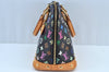 Auth Louis Vuitton Monogram Multicolor Alma PM Black Hand Bag M92646 LV K9196