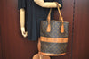 Authentic Louis Vuitton Monogram Bucket GM Shoulder Bag T42236 USA Model K9197