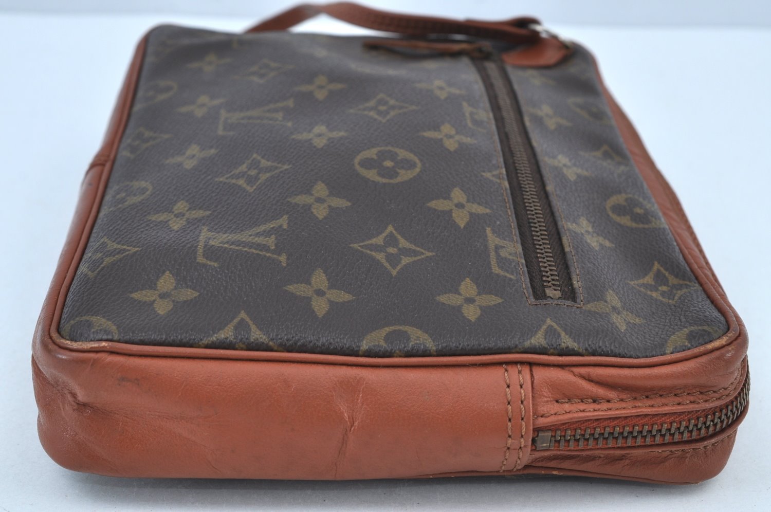 Authentic Louis Vuitton Monogram Pochette Sport Clutch Hand Bag Old Model K9198