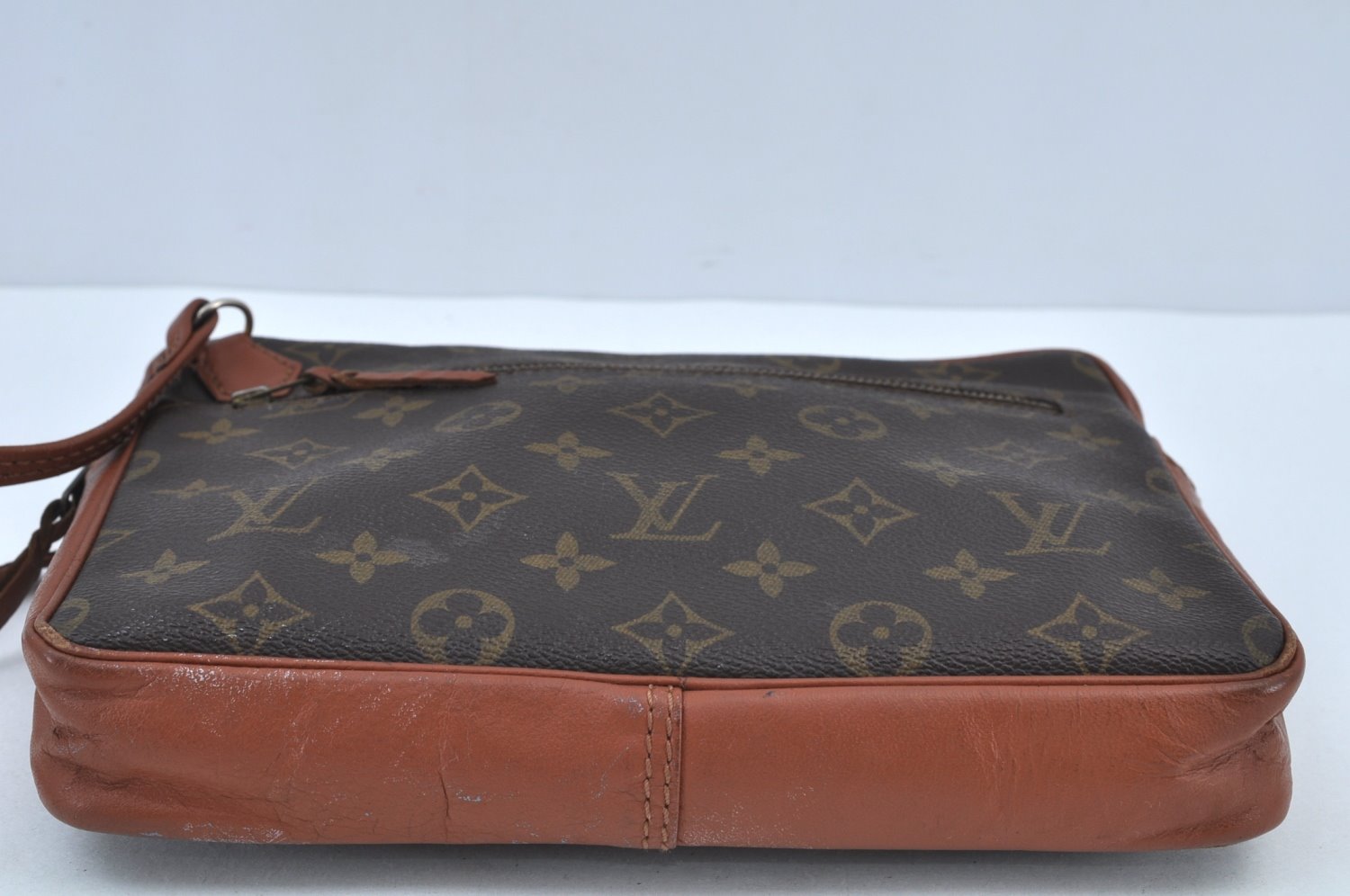 Authentic Louis Vuitton Monogram Pochette Sport Clutch Hand Bag Old Model K9198