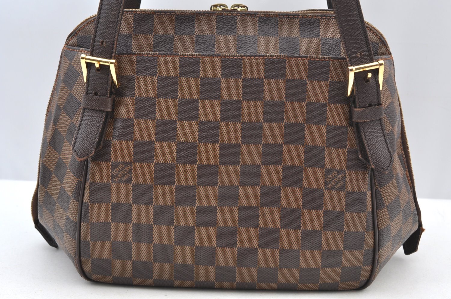 Authentic Louis Vuitton Damier Belem MM Shoulder Hand Bag Purse N51174 LV K9200